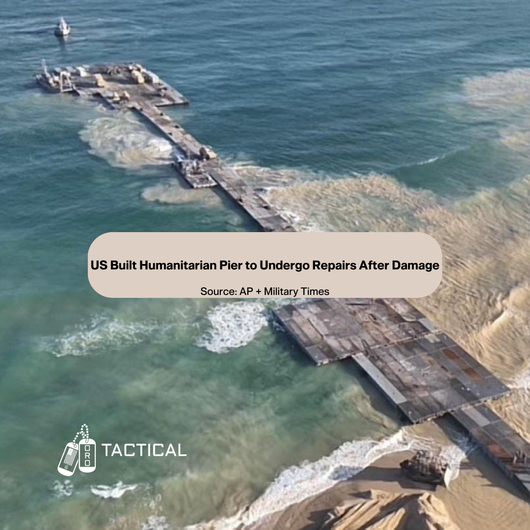 U.S.-Built Humanitarian Pier in Gaza to Undergo Repairs After Storm Damage