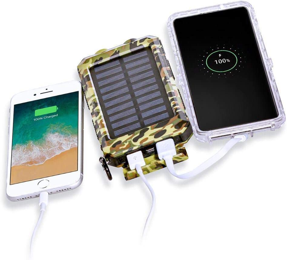 XC Charger 30,000mAh, Dual power Portable Solar Charger Power Bank