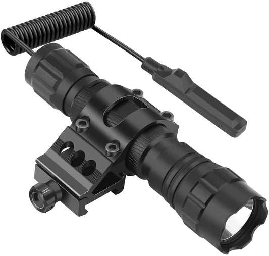 FL11 Tactical Flashlight 1200 Lumen LED Weapon Light with Picatinny Mount,