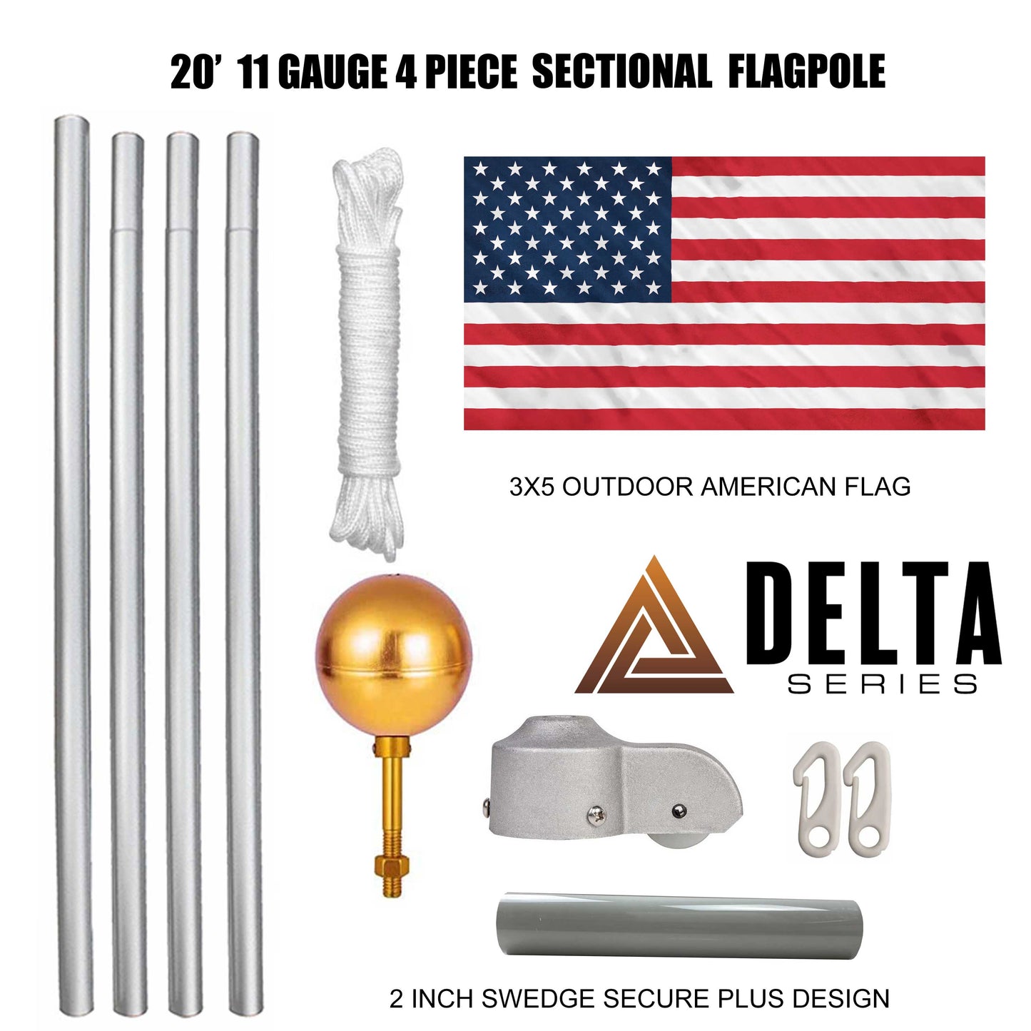 Service First™ Sectional Flag Pole Kit