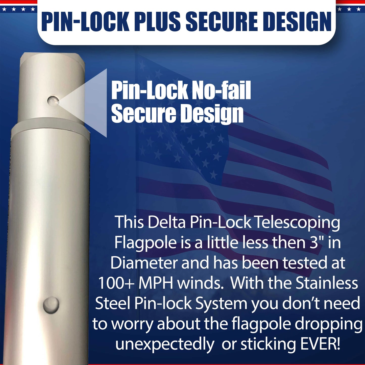 Telescoping Flagpole Kit Service First™