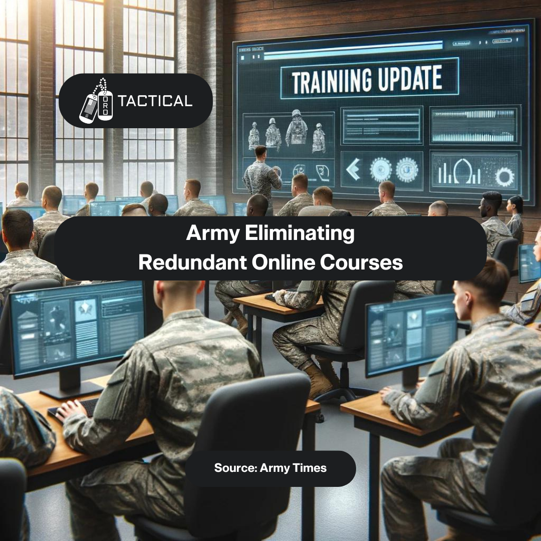 Army Simplifies Training by Eliminating Redundant Online Courses
