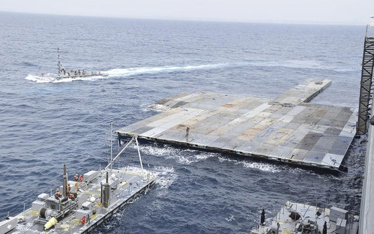 U.S. Military's Innovative Aid Mission: The JLOTS Floating Pier in Gaza