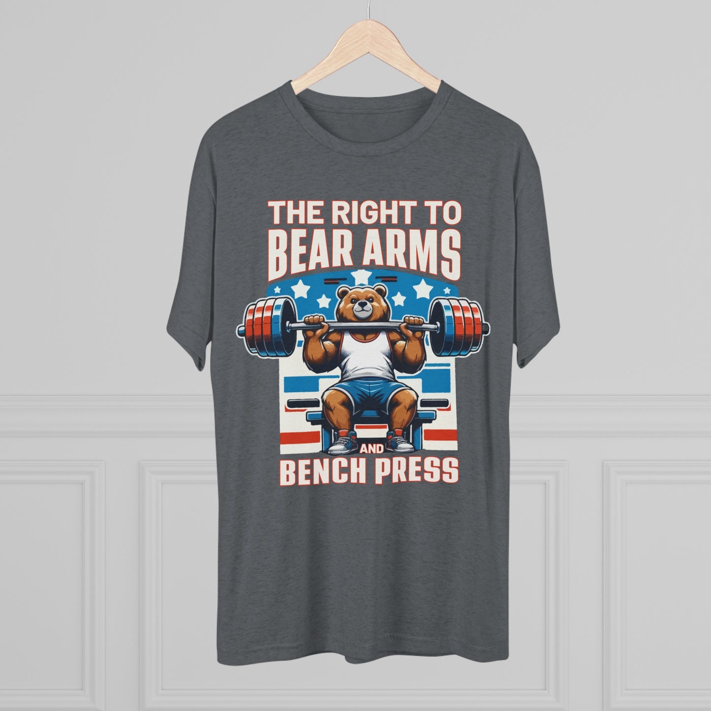 Bear Arms and Bench Press Blended Tee