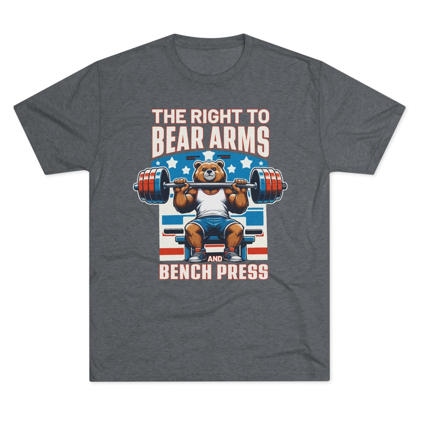 Bear Arms and Bench Press Blended Tee