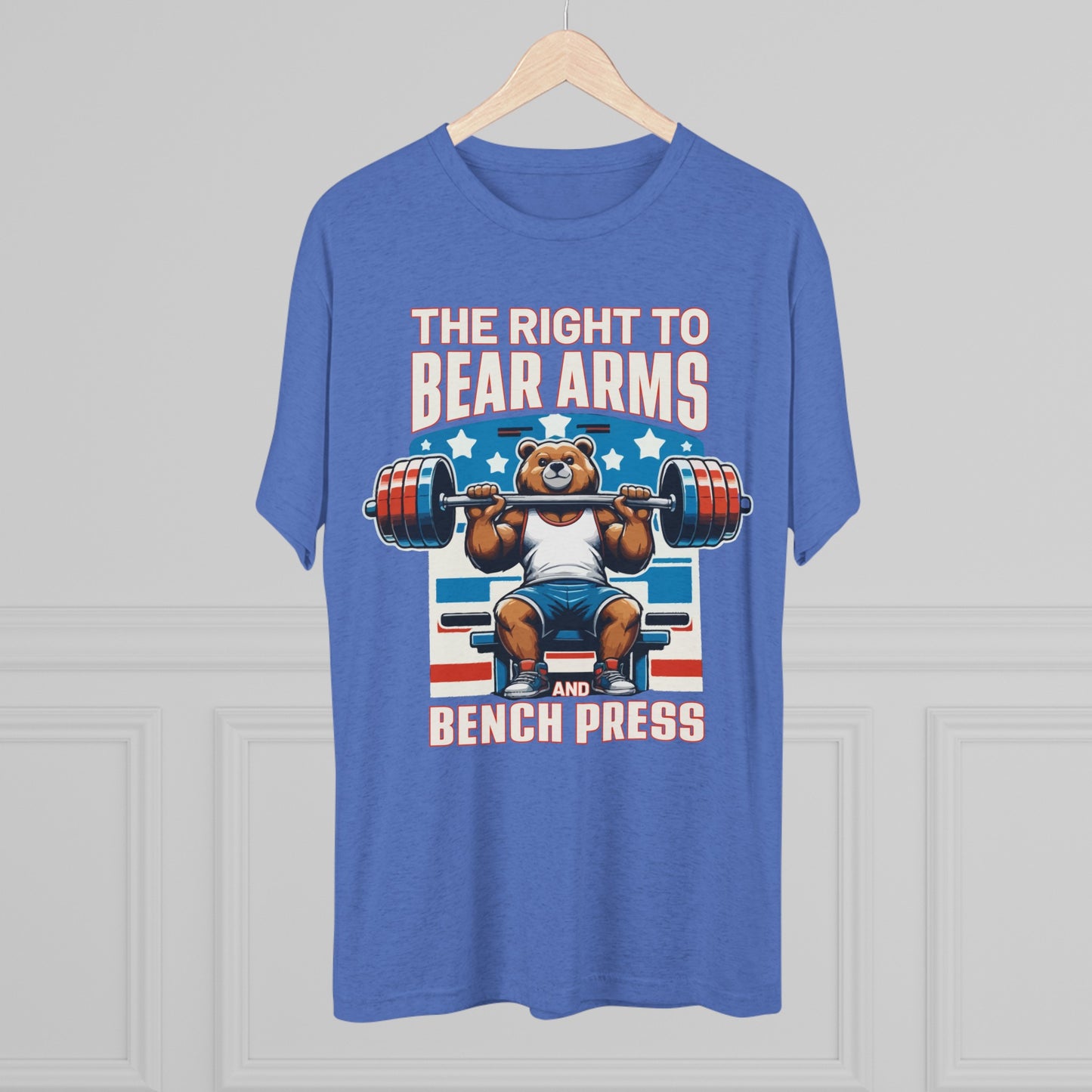 Bear Arms and Bench Press Blended Tee