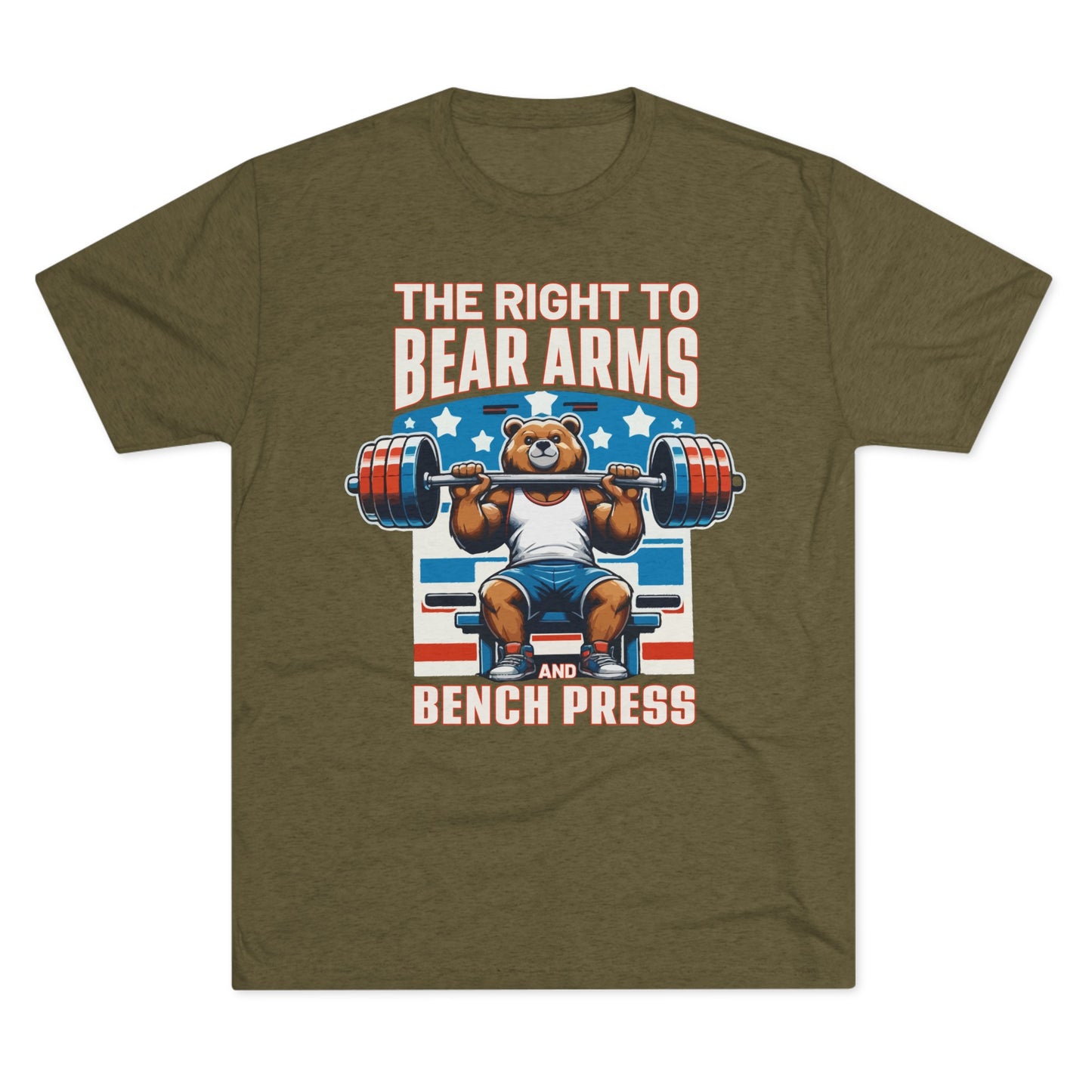 Bear Arms and Bench Press Blended Tee