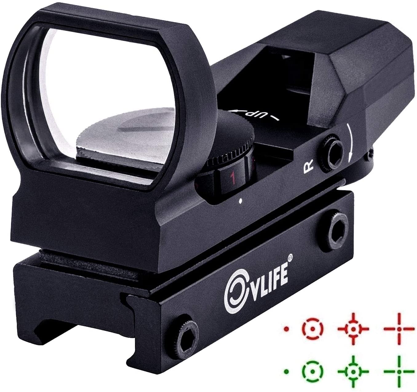 VL Red Green Dot Gun Sight Scope Reflex Sight with 20mm Rail