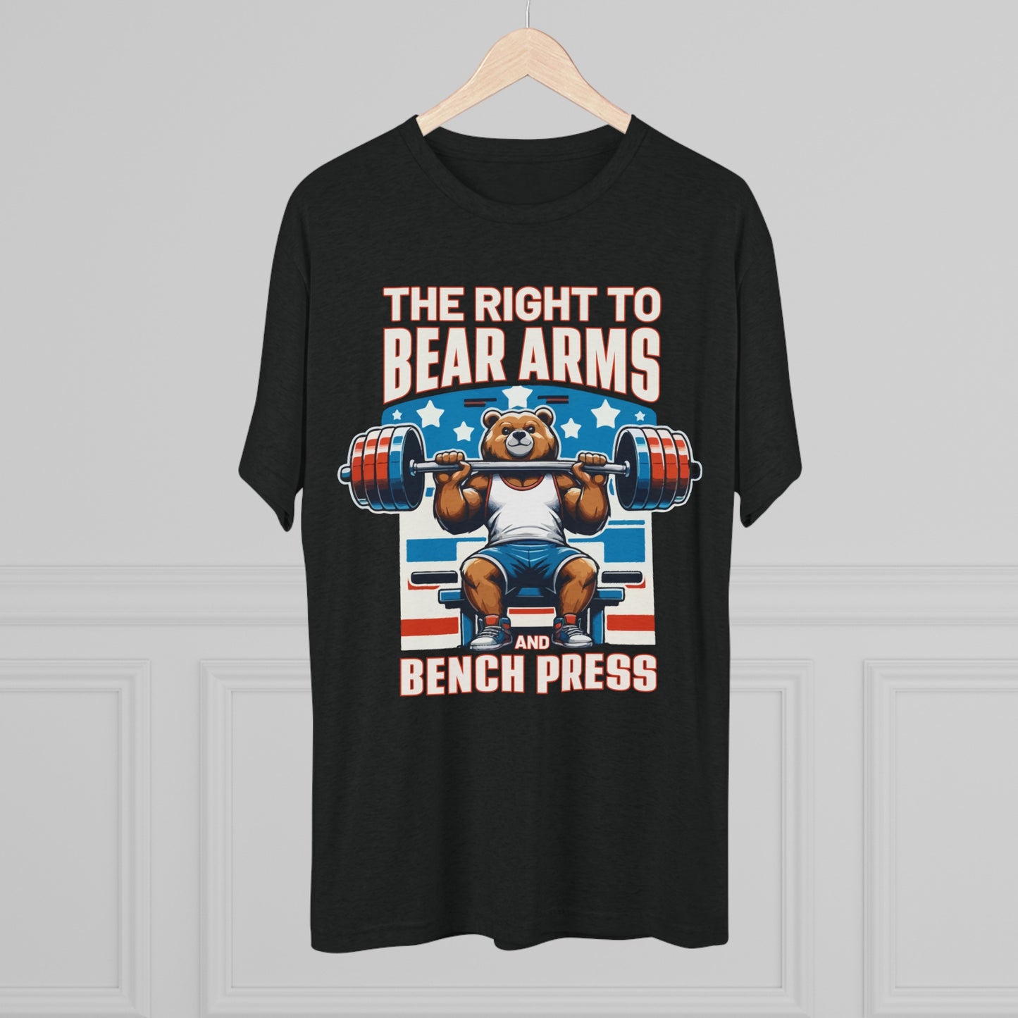 Bear Arms and Bench Press Blended Tee