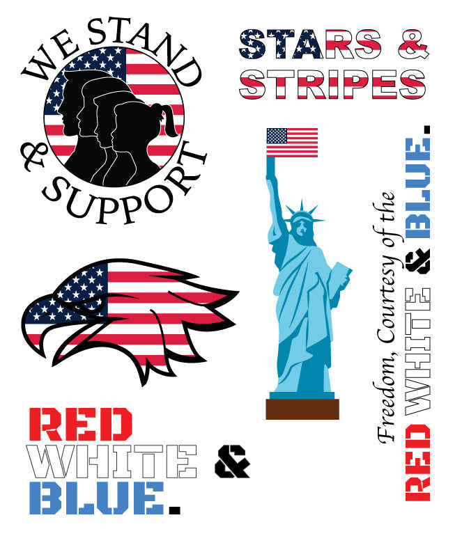 Red, White, & Blue Sticker Pack